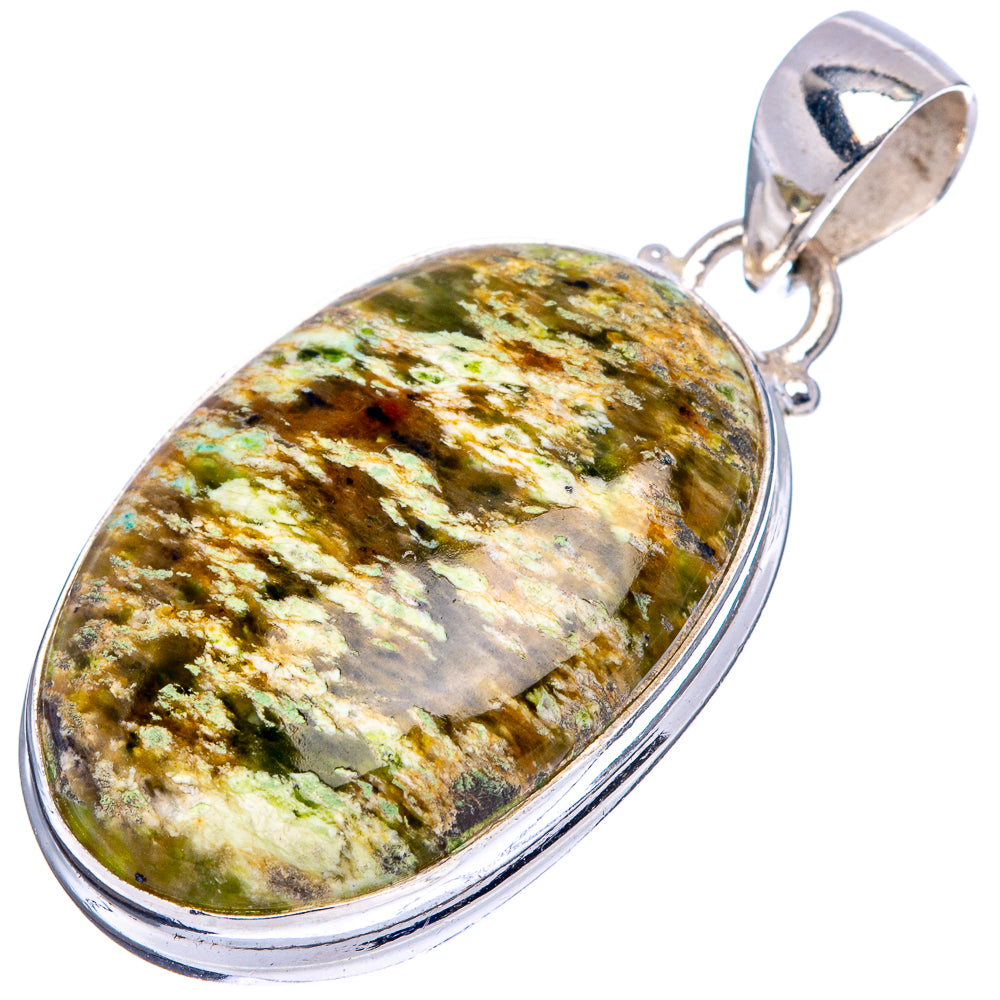 Wavellite Pendant 1 1/2" (.925 Sterling Silver)