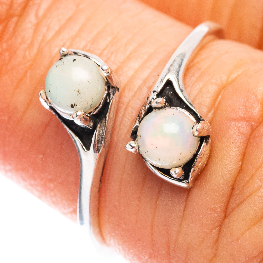 Dainty Ethiopian Opal Ring Size 6 (.925 Sterling Silver)