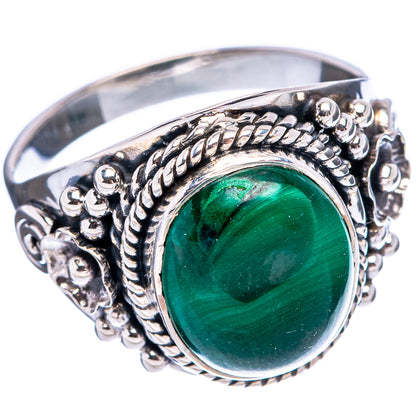 Premium Malachite Ring Size 8.75 (.925 Sterling Silver)