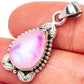 Pink Moonstone Pendant 1 1/4" (925 Sterling Silver) P42503