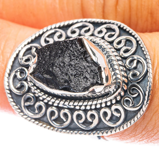 Tektite Ring Size 6.75 (925 Sterling Silver) R6917