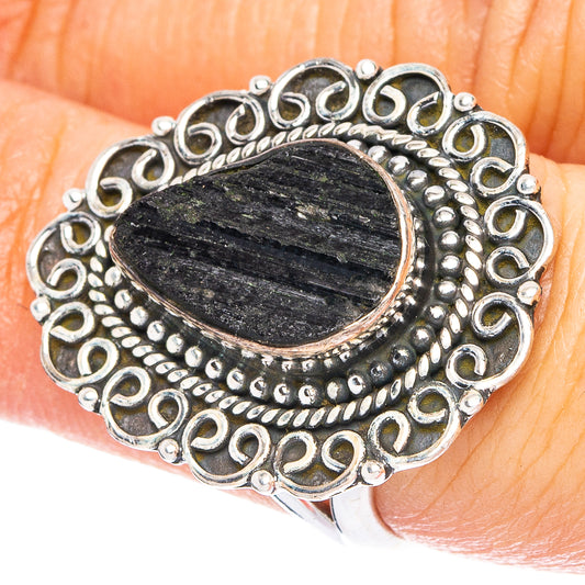 Tektite 925 Sterling Silver Ring Size 6.75 (925 Sterling Silver) R6415