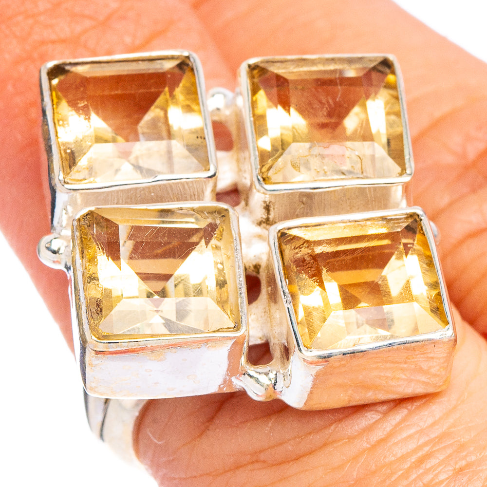 Citrine Ring Size 6.25 (.925 Sterling Silver)