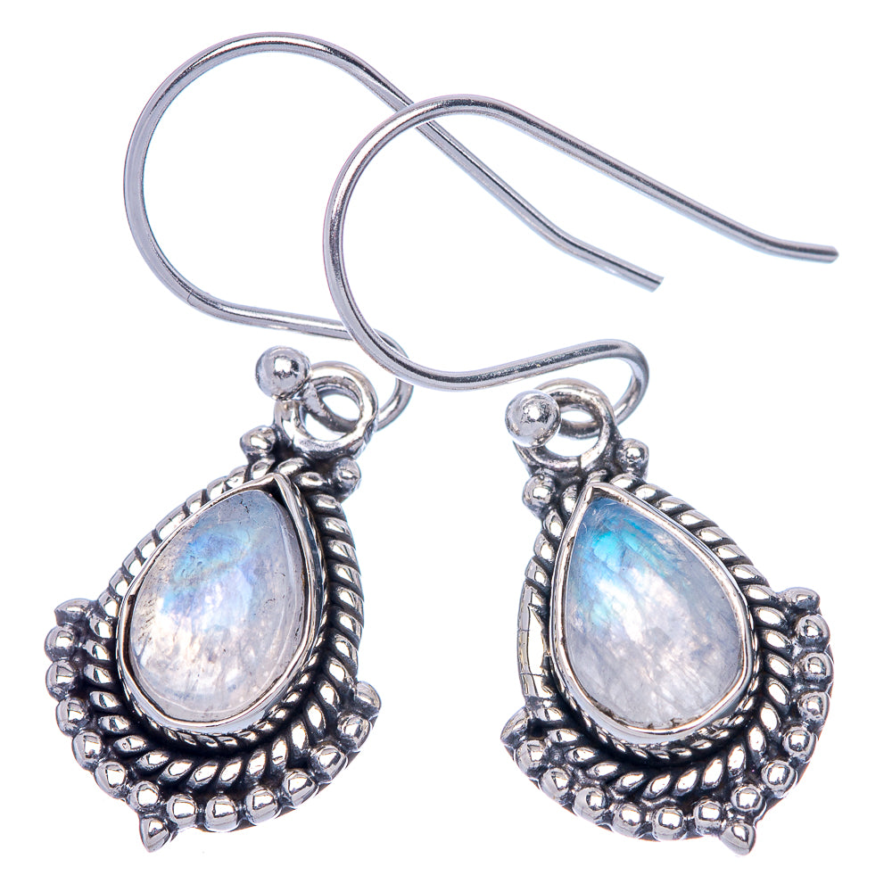 Rainbow Moonstone EarDainty Rings 1 1/4