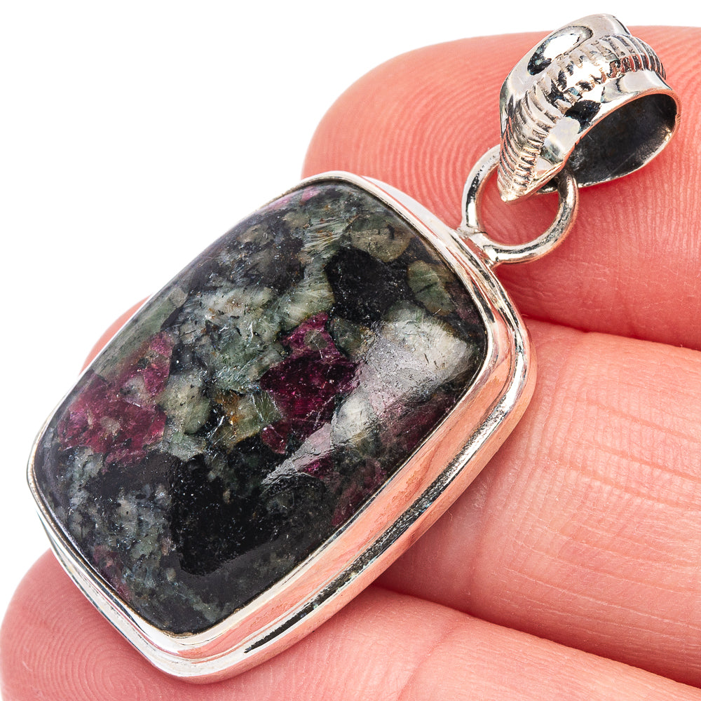 Russian Eudialyte Pendant 1 3/8" (925 Sterling Silver) P44599