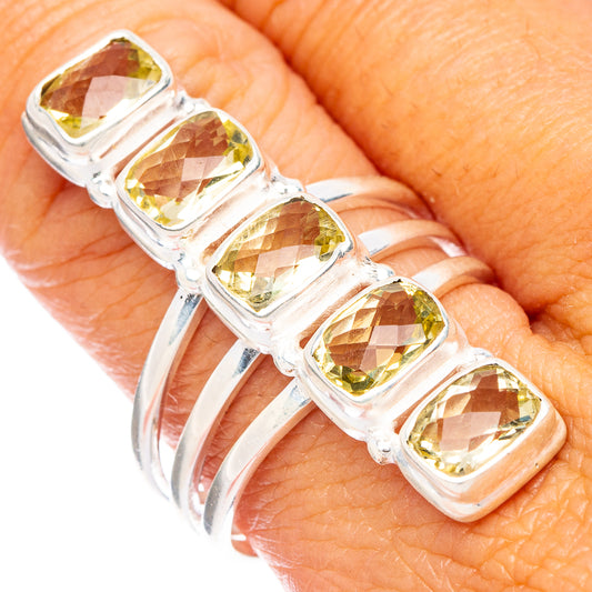 Large Citrine Ring Size 9 (925 Sterling Silver) R7068