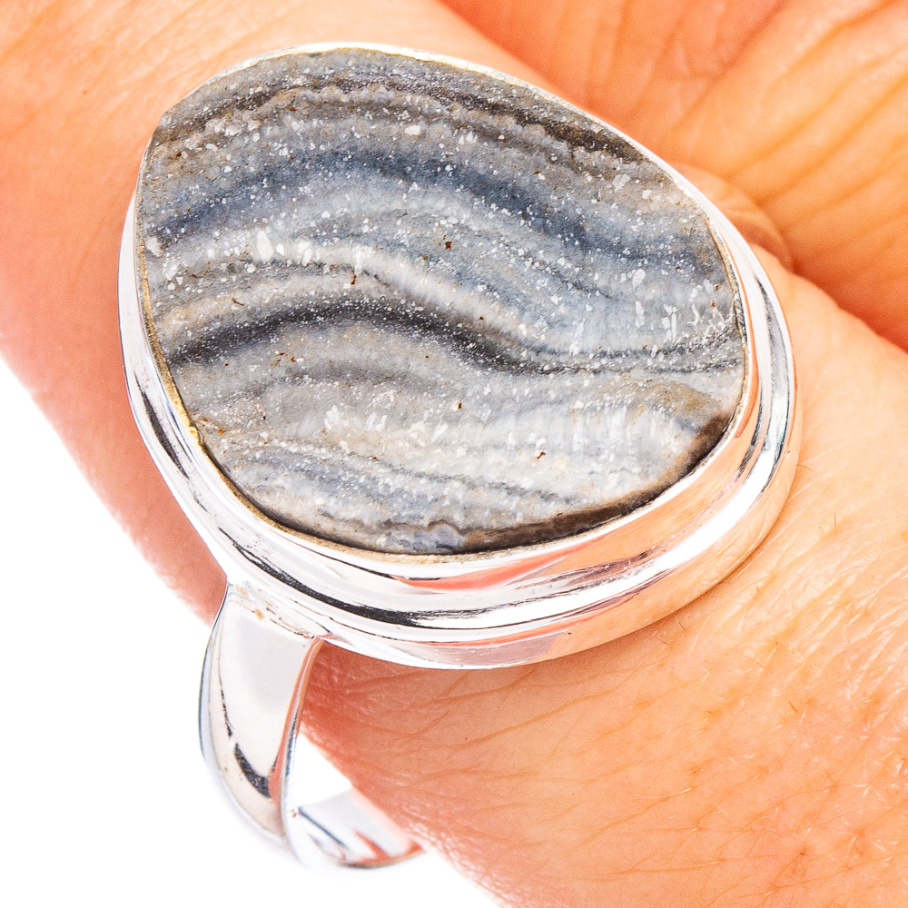 Desert Rose Druzy Ring Size 11 (.925 Sterling Silver)