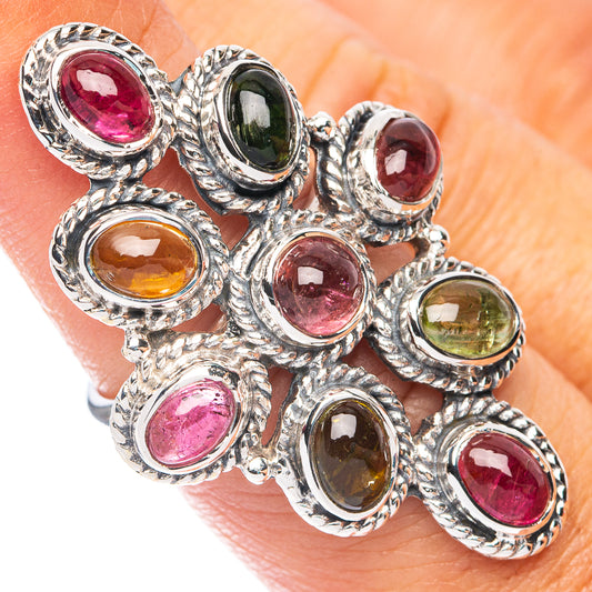 Signature Multi-Tourmaline Ring Size 6 (925 Sterling Silver) R7590