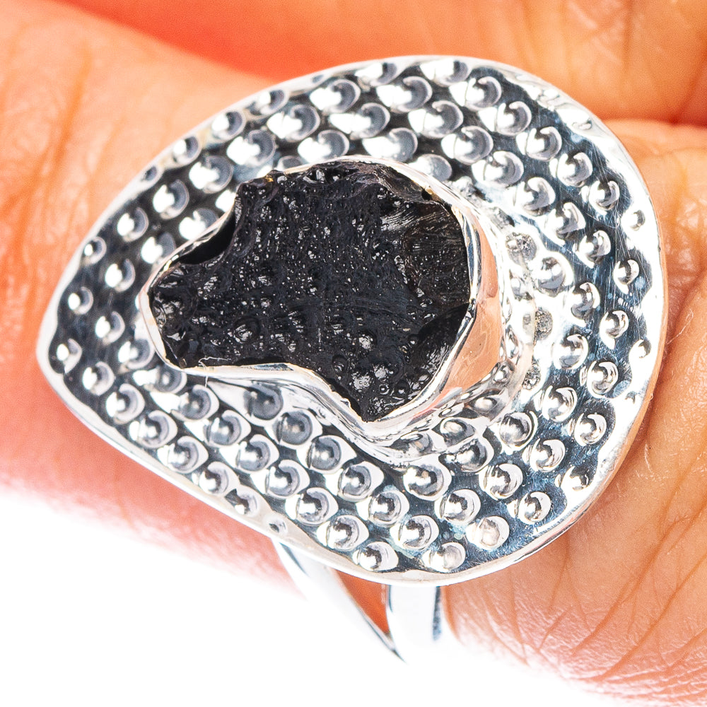 Tektite Ring Size 6 (925 Sterling Silver) R6918