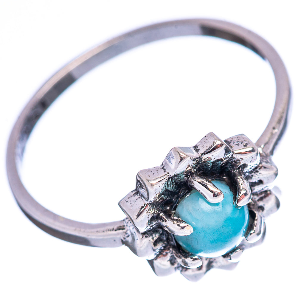 Dainty Larimar Ring Size 7 (.925 Sterling Silver)