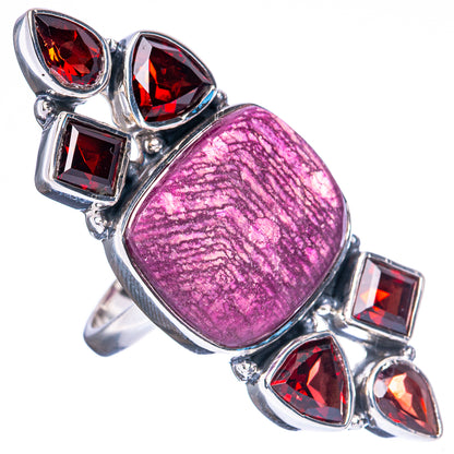 Signature Ruby, Garnet Ring Size 6.75 (925 Sterling Silver) R3540