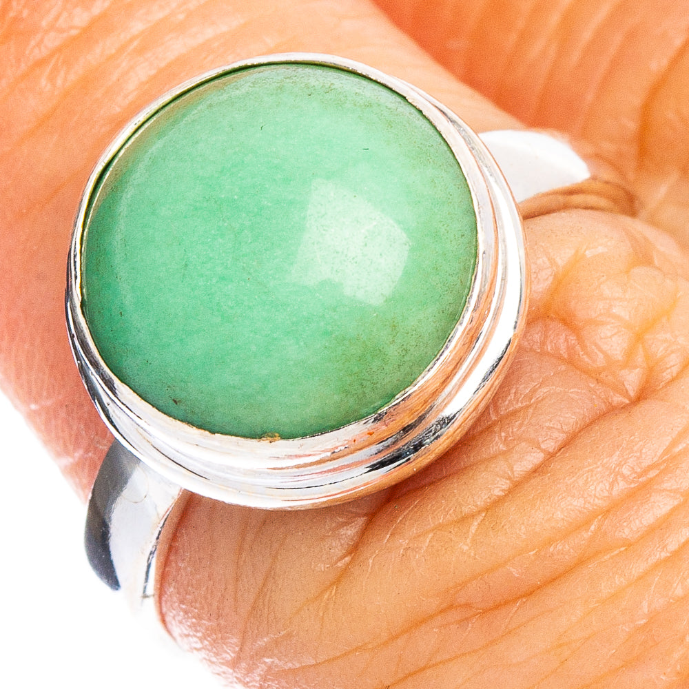 Chrysoprase Ring Size 7 (.925 Sterling Silver)