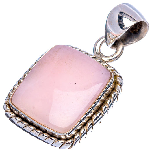 Pink Opal Pendant 1" (925 Sterling Silver) P43388