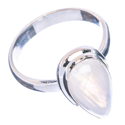 Rainbow Moonstone Ring Size 8 (.925 Sterling Silver)