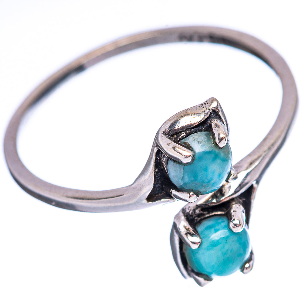 Dainty Larimar Ring Size 7 (.925 Sterling Silver)