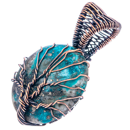 Turquoise Tree of Life 1 5/8" (Oxidized Copper)