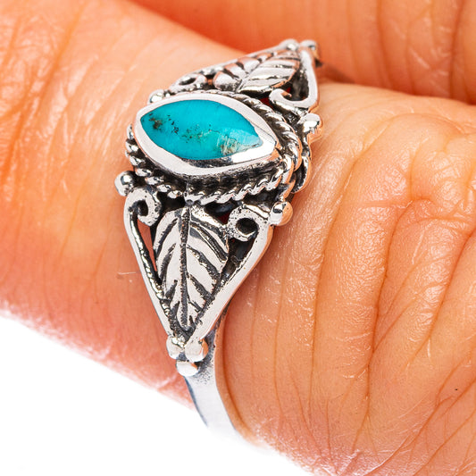 Rare Arizona Turquoise Ring Size 5.75 (925 Sterling Silver) R2391