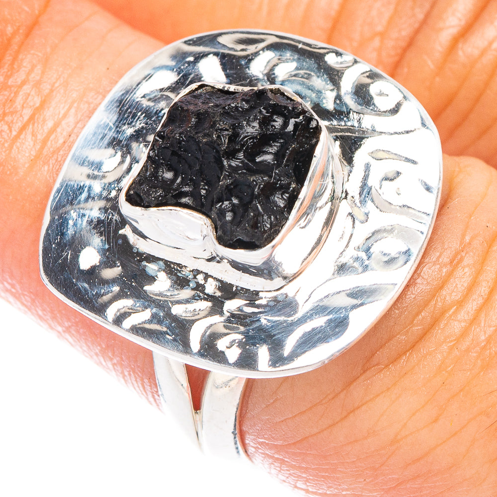 Tektite Ring Size 6.75 (925 Sterling Silver) R7413