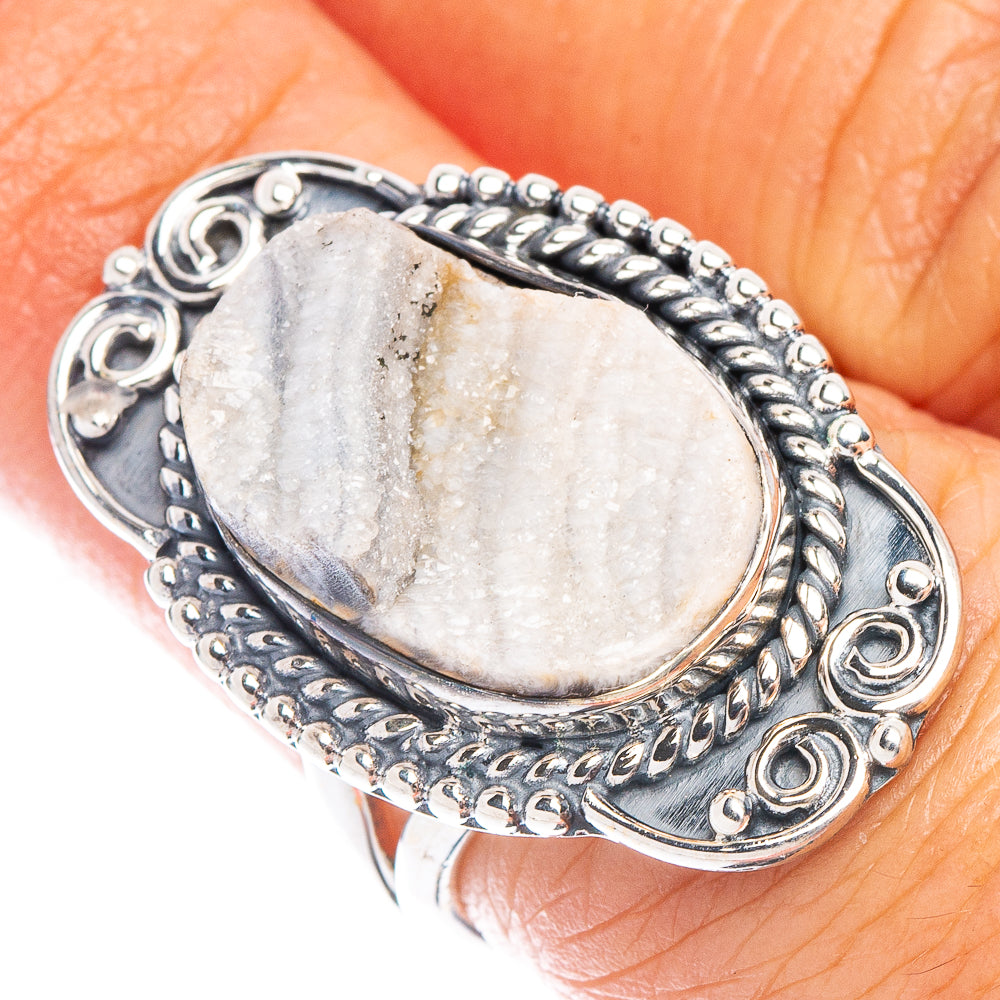 Desert Druzy Ring Size 6 (925 Sterling Silver) R6952