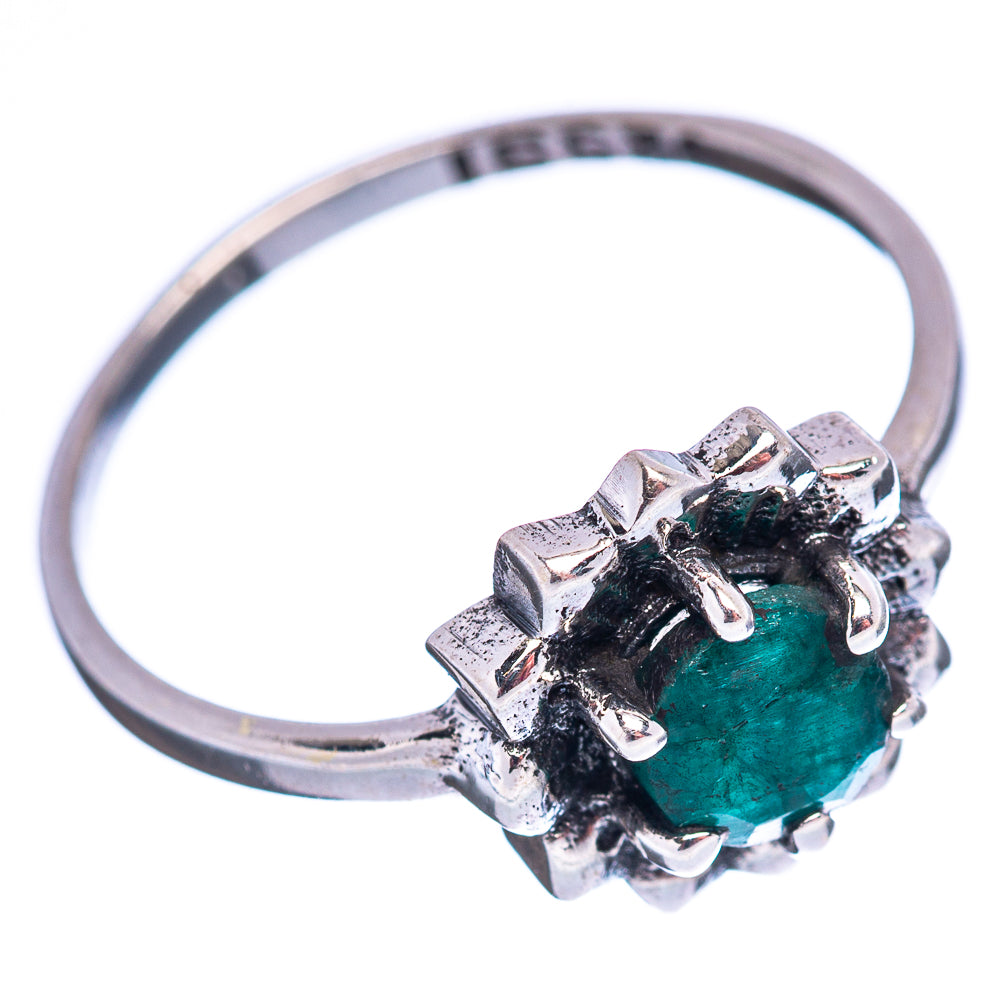 Dainty Green Sillimanite Ring Size 6 (.925 Sterling Silver)