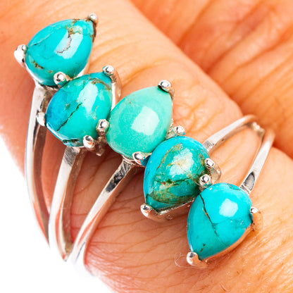 Mohave Turquoise Ring Size 8.5 (.925 Sterling Silver)