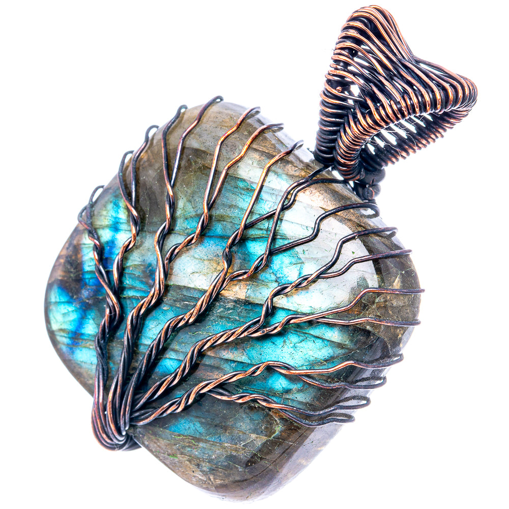 Labradorite Tree of Life 1 7/8" (Oxidized Copper)