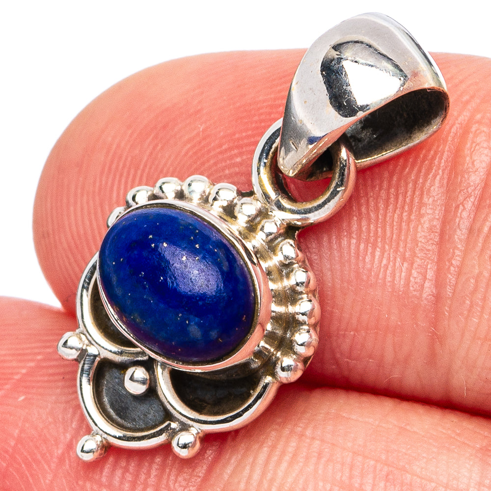 Lapis Lazuli Pendant 1" (925 Sterling Silver) P45489