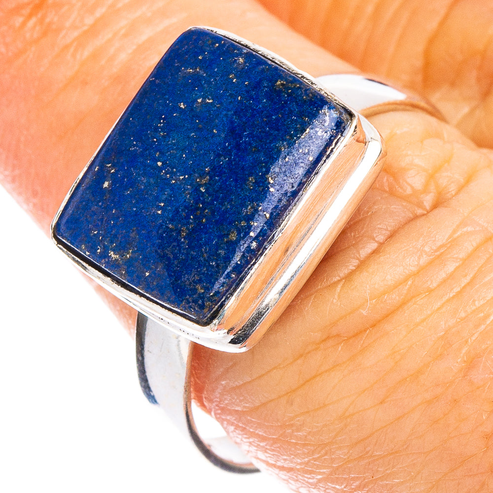 Lapis Lazuli Ring Size 8.75 (.925 Sterling Silver)