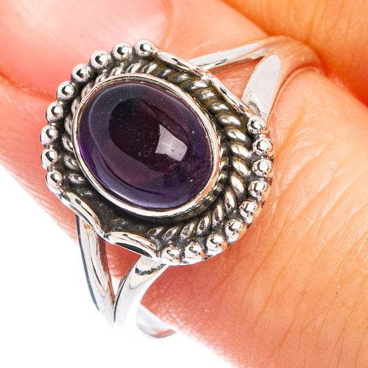 Dainty Amethyst Ring Size 6 (925 Sterling Silver) R8708