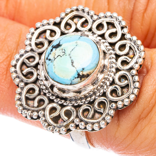 Golden Hills Turquoise Ring Size 6 (925 Sterling Silver) R4957