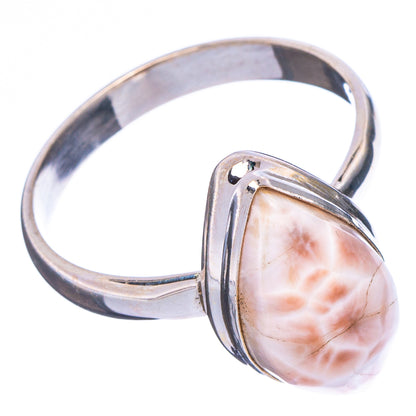 Pink Natrolite Ring Size 10.75 (.925 Sterling Silver)