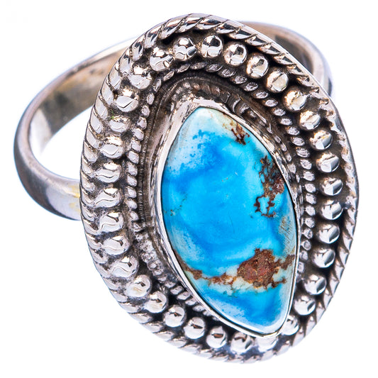 Golden Hills Turquoise Ring Size 6.75 (925 Sterling Silver) R4958