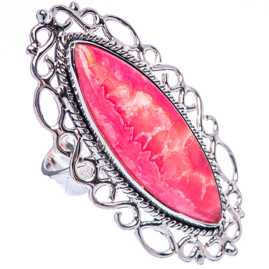 Signature Rhodochrosite Ring Size 8.75 (925 Sterling Silver) R1775