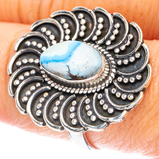 Golden Hills Turquoise Ring Size 8.75 (925 Sterling Silver) R4959