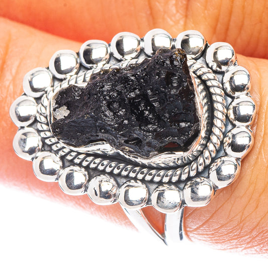 Tektite Ring Size 6.75 (925 Sterling Silver) R6916