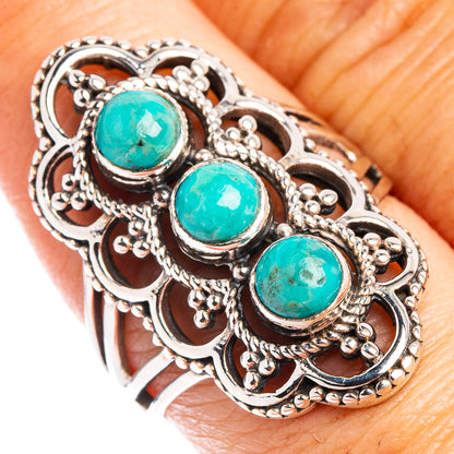 Mohave Turquoise Ring Size 8 (.925 Sterling Silver)