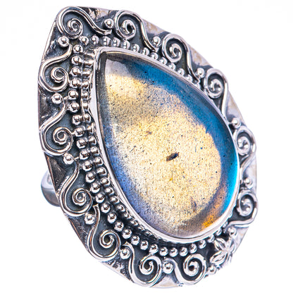 Signature Labradorite Ring Size 5.75 (.925 Sterling Silver)