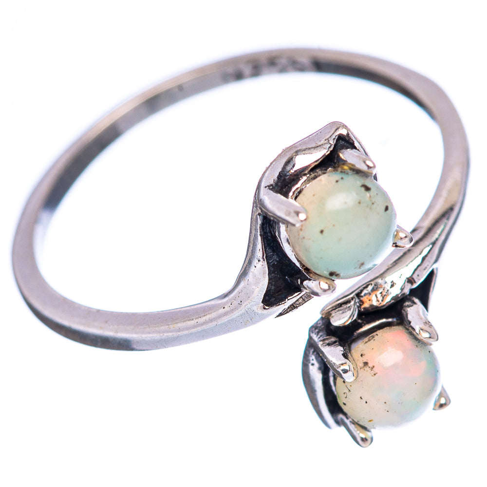 Dainty Ethiopian Opal Ring Size 6 (.925 Sterling Silver)