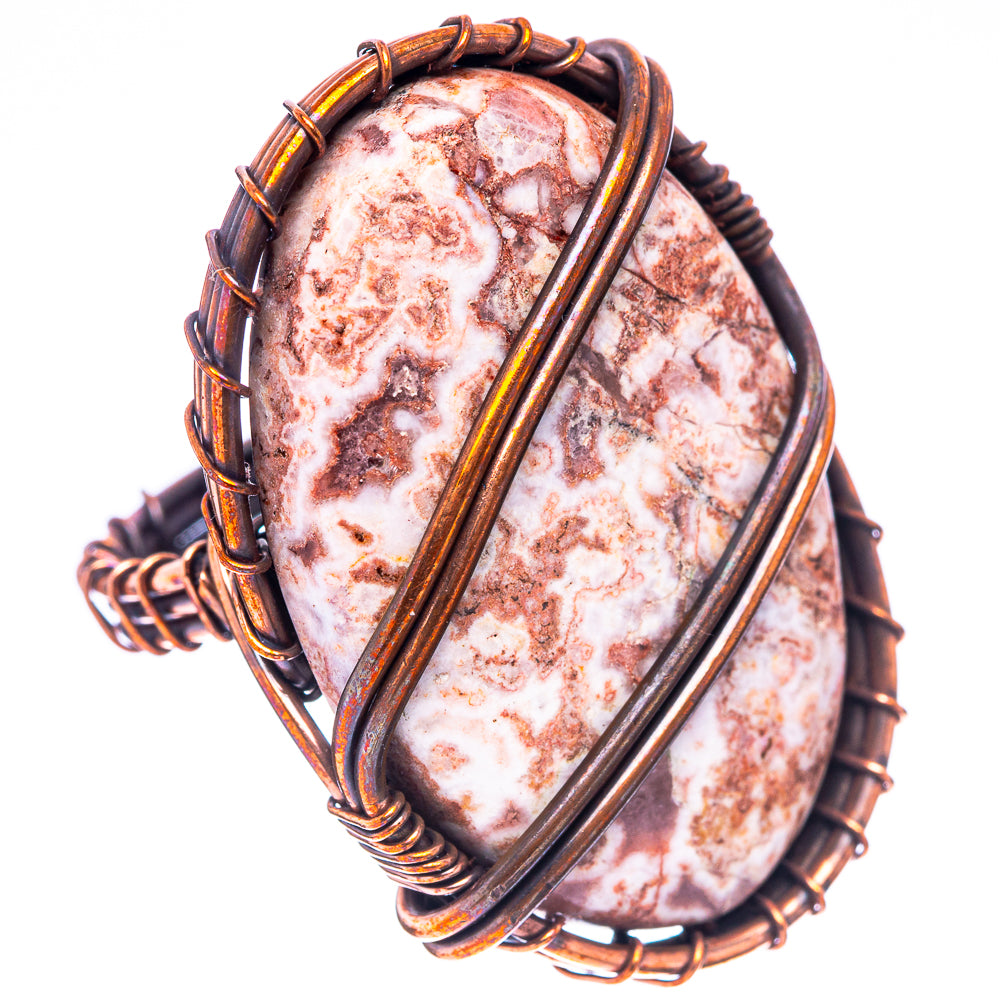 Rosetta Jasper Ring Size 6.25 (Oxidized Copper)