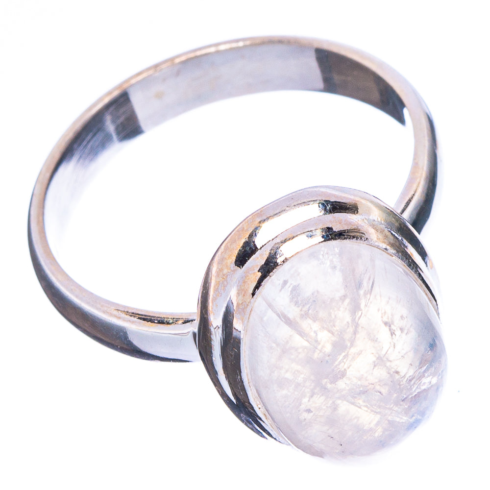 Rainbow Moonstone Ring Size 8.5 (.925 Sterling Silver)