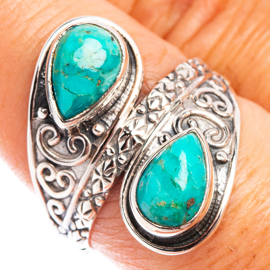 Mohave Turquoise Ring Size 8.25 (.925 Sterling Silver)