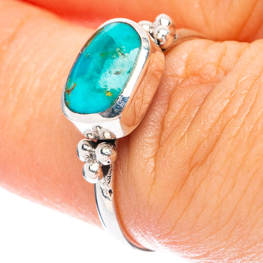 Rare Arizona Turquoise Ring Size 6.5 (925 Sterling Silver) R5005