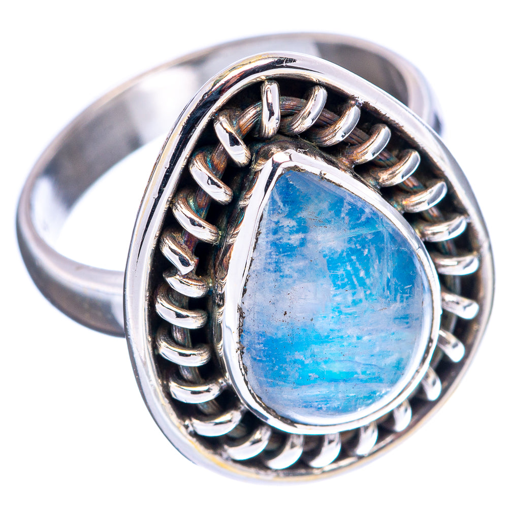 Blue Moonstone Ring Size 6 (.925 Sterling Silver)