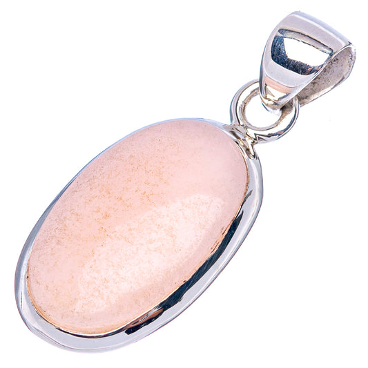 Pink Opal Pendant 1 1/4" (925 Sterling Silver) P43391