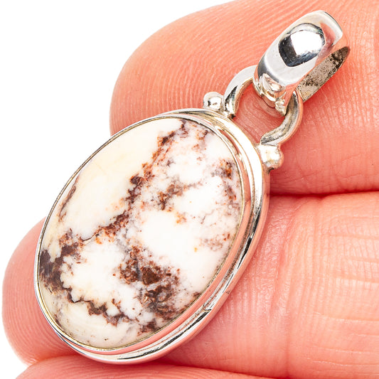 Wild Horse Jasper Pendant 1 1/4" (.925 Sterling Silver)