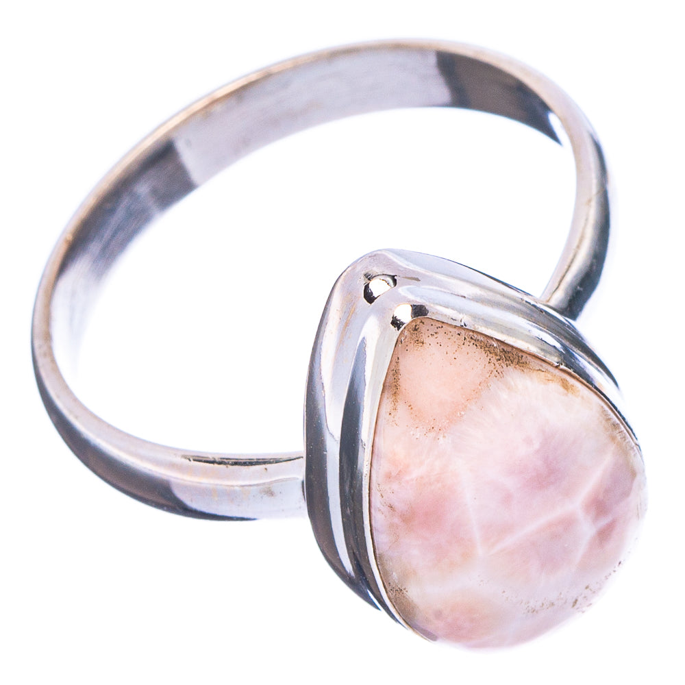 Pink Natrolite Ring Size 10.75 (.925 Sterling Silver)