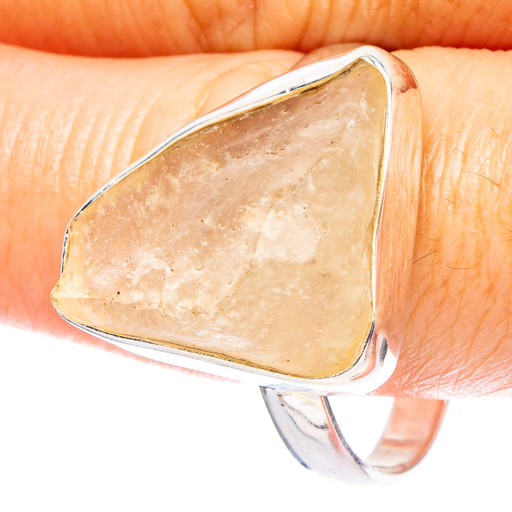 Libyan Desert Glass 925 Sterling Silver Ring Size 13.5 (925 Sterling Silver) R6249