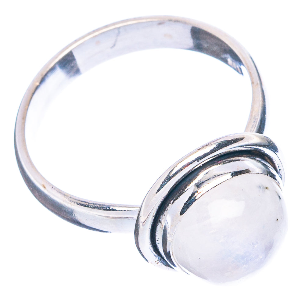 Rainbow Moonstone Ring Size 7.25 (.925 Sterling Silver)