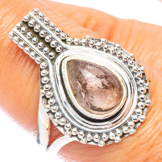 Tourmalinated Quartz Ring Size 7.25 (925 Sterling Silver) R7135