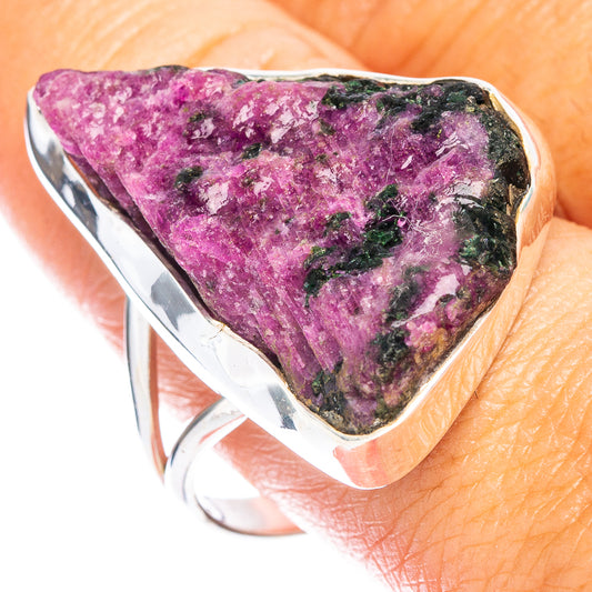 Ruby Zoisite Ring Size 11.5 (925 Sterling Silver) R7377